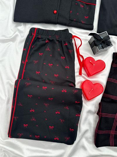 Quart Dört Parça Çift Pijama Seti