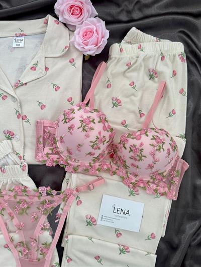 Rozaline 5 li Kısa Kollu  Pijama Takımı  🌷