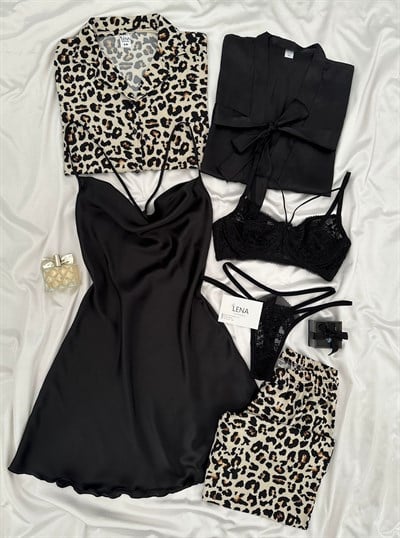 Siyah Leo 6lı Çeyiz Seti 🐆