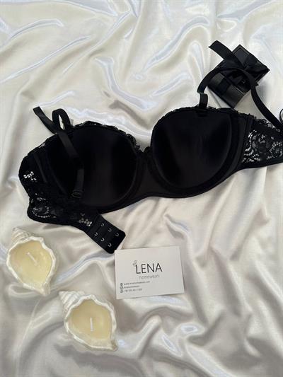 Siyah Lotus Sutyen Takım