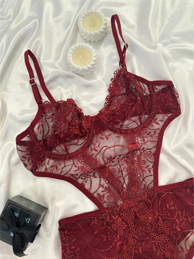 Sofla Bordo Üçlü İç Çamaşır Seti 