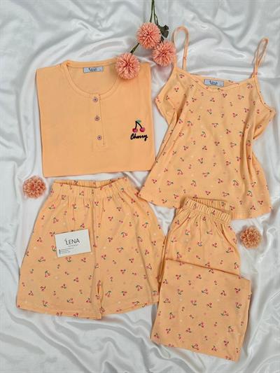 Somon Cheryy 4lı Pijama Seti 