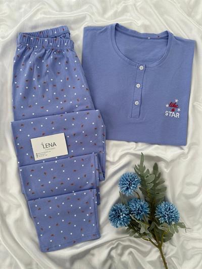 Starling Kısa Kollu Pamuklu Pijama Takımı 