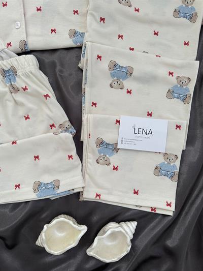 Tatlı Bear 3lü Kısa Kollu Pijama Takımı 