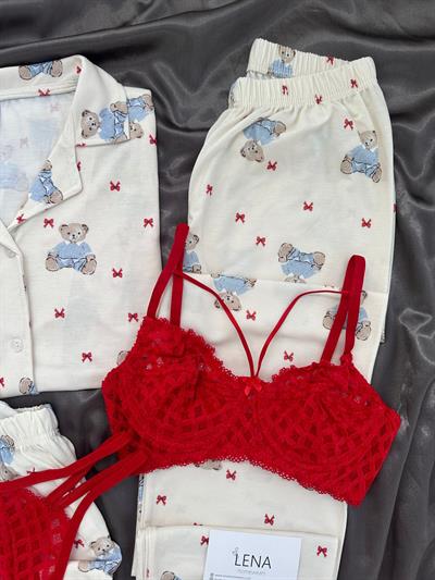 Tatlı Bear 5li Kısa Kollu Pijama Takımı