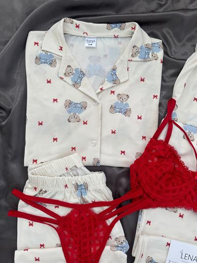 Tatlı Bear 5li Kısa Kollu Pijama Takımı