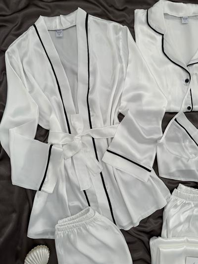 Timeless White 5li Lüks Gelin Seti 