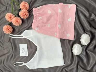 Twity Somon Kalp Şortlu Pijama Takımı