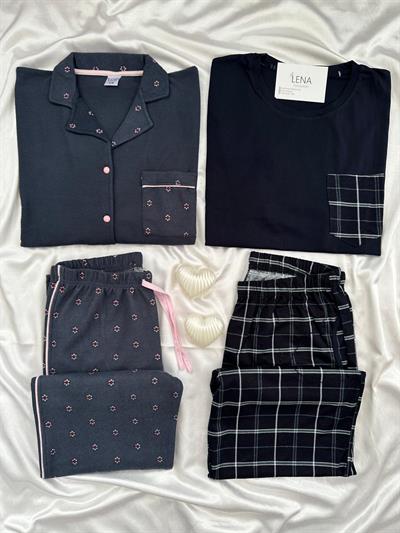 Vision Dört Parça Çift Pijama Seti 