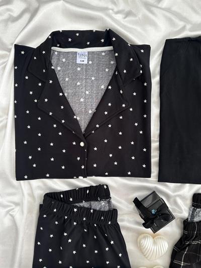 Winter Vibes 4 Parça Çift Pijama Seti