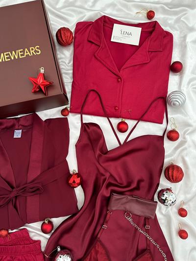 Yılbaşı Bordo Hediye Kutusu