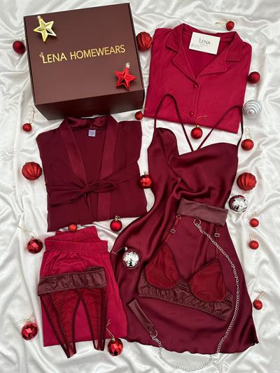 Yılbaşı Bordo Hediye Kutusu