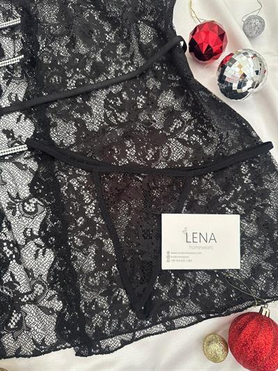 Yılbaşı Özel Siyah Dantel Gecelik