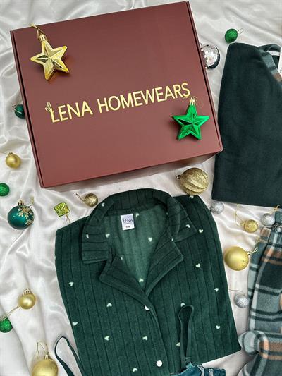 Yılbaşı Yeşil Çift Hediye Kutusu