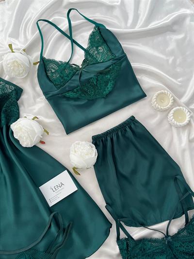 Zümrüt 5Li Saten Seti