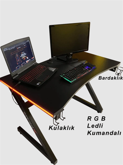 XPrime Markus RGB Ledli Oyuncu Masası