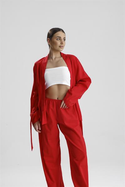 Rose Kadın KimonoKırmızı Gece/Gündüz Kimono