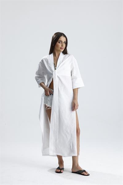 Sierra Beyaz Gece/Gündüz Kimono