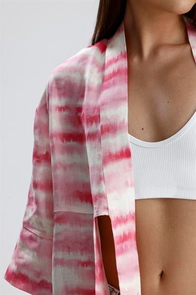 Sierra Pembe Gece/Gündüz Kimono