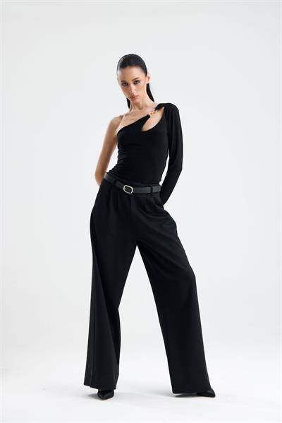 VALETTA siyah tokalı body