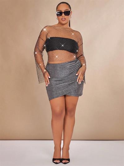 BÜYÜK BEDEN KOLLU BLUZ