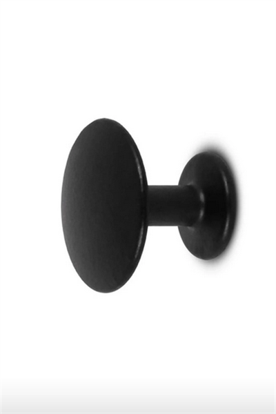 Mat Siyah Mantar Düğme Kulp