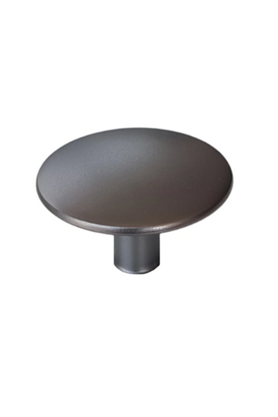 Tek Vidalı Siyah Yuvarlak Düğme Kulp