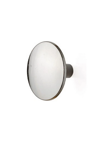 Tek Vidalı Siyah Yuvarlak Düğme Kulp