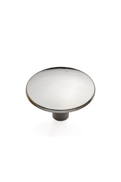 Tek Vidalı Siyah Yuvarlak Düğme Kulp