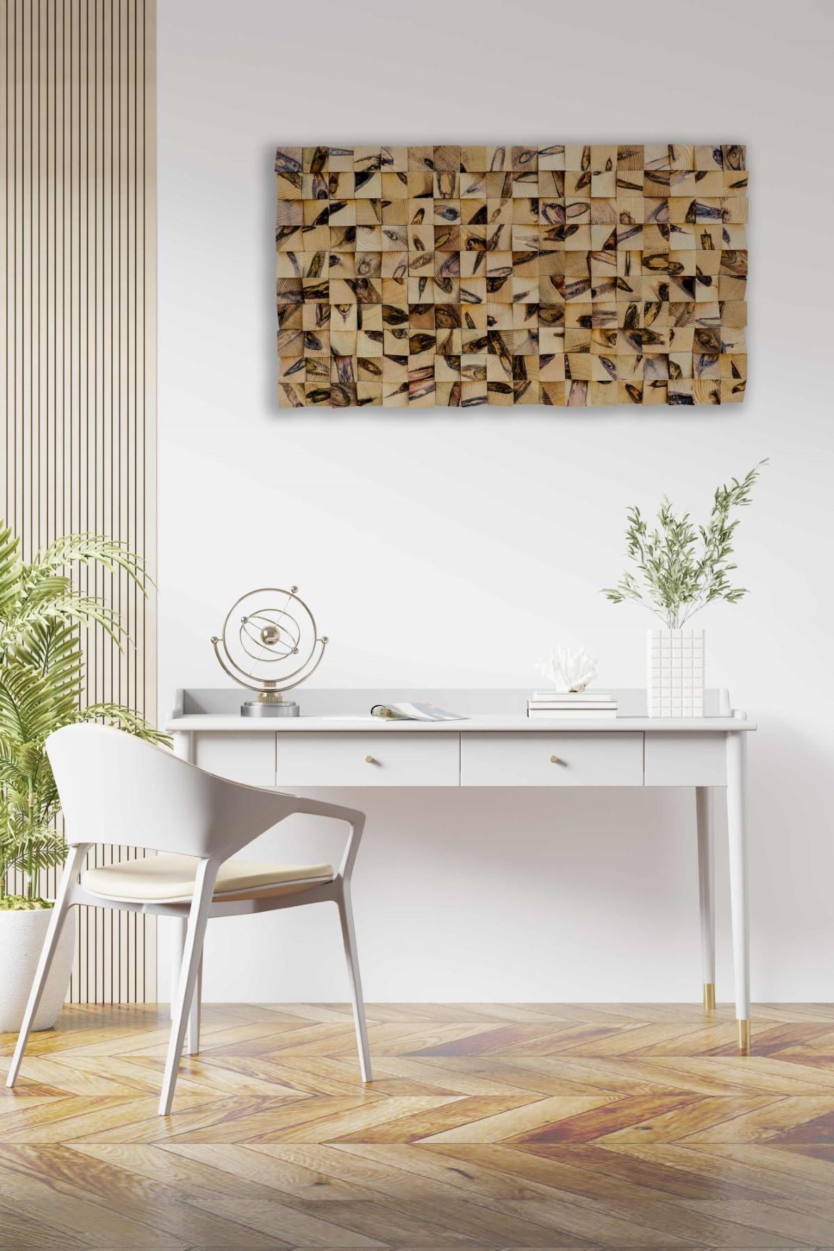 Budak Handmade Mosaic Wood Wall Art