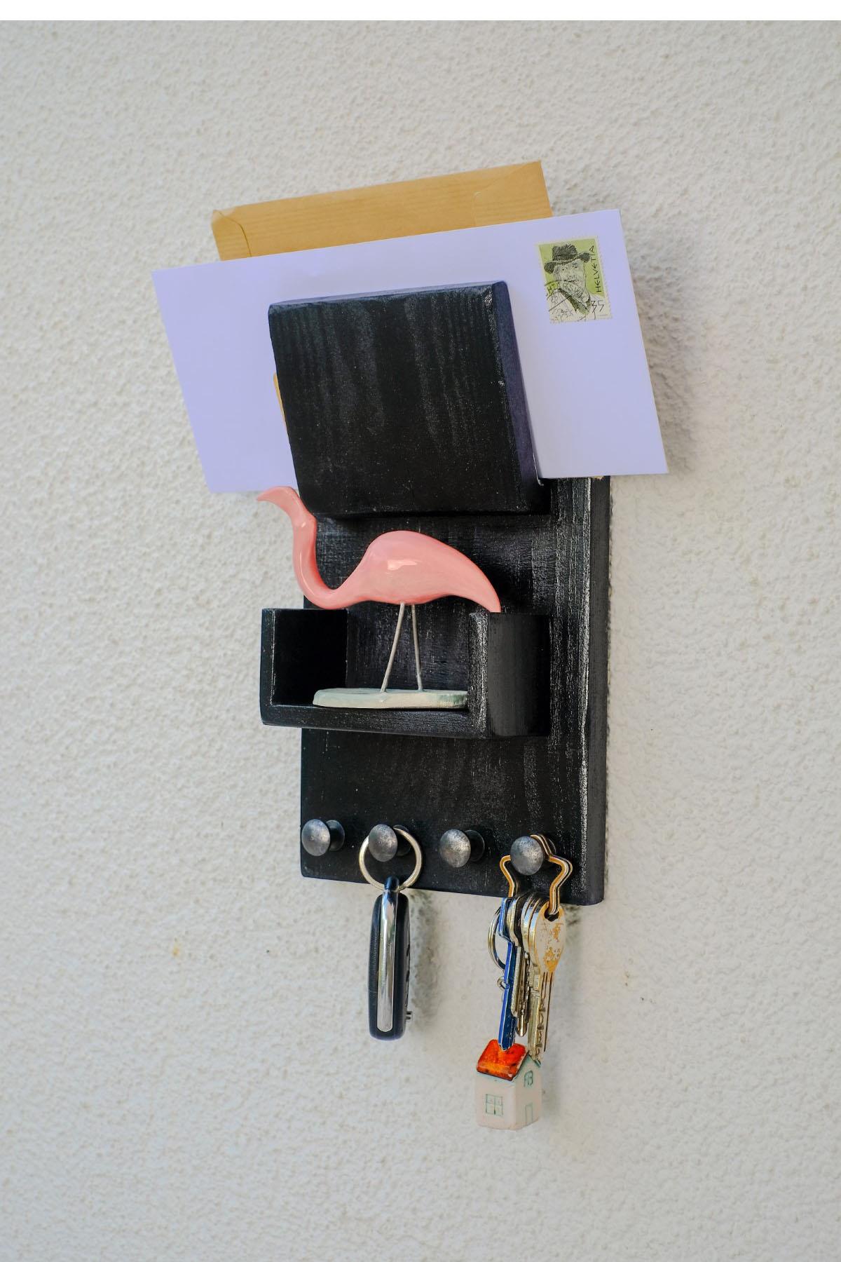 Clavis Black Handmade Keychain