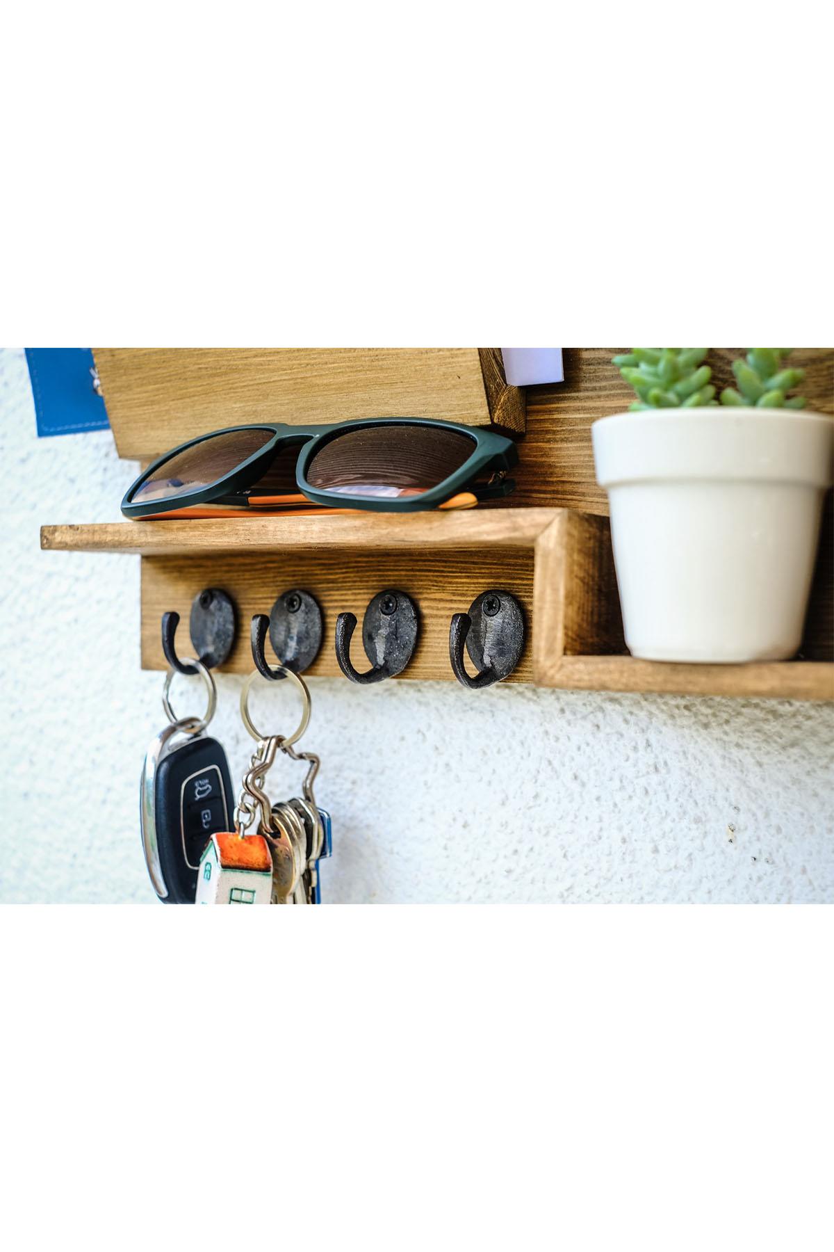 Jasmin  Chestnut Handmade Cork Board Keychain
