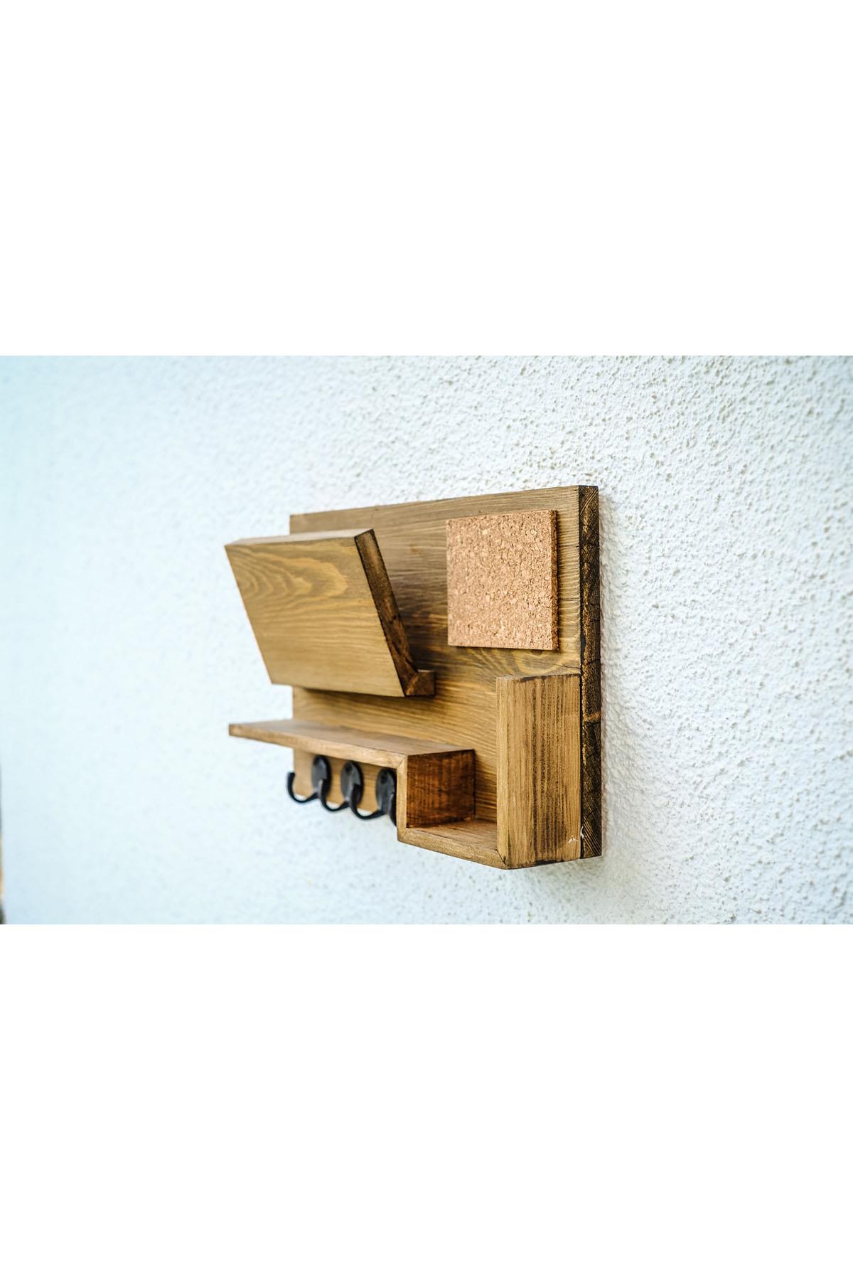 Jasmin  Chestnut Handmade Cork Board Keychain
