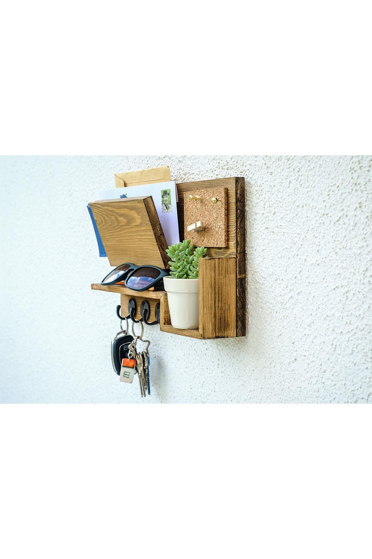 Jasmin  Chestnut Handmade Cork Board Keychain