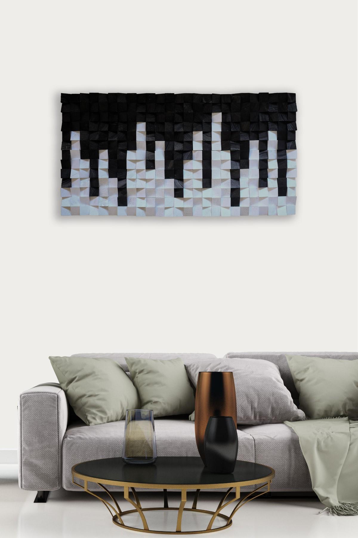 Merkür Handmade Mosaic Wood Wall Art