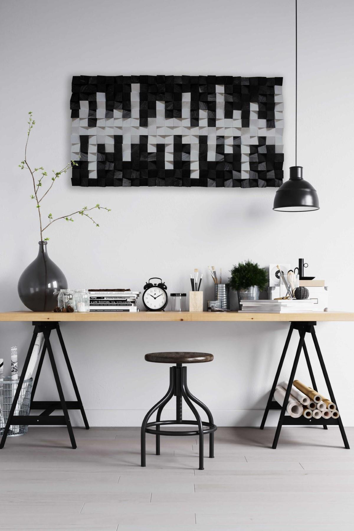 Merkür Handmade Mosaic Wood Wall Art