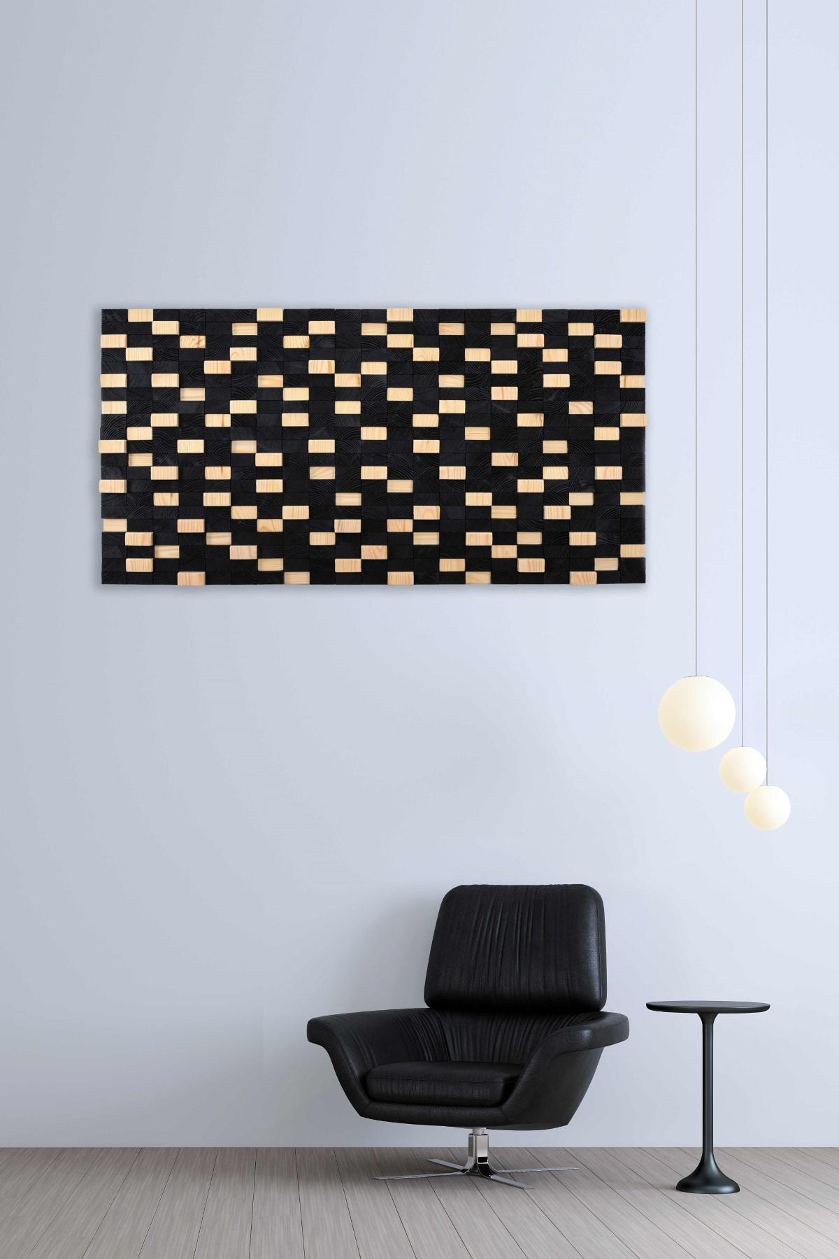 Pila Handmade Mosaic Wood Wall Art
