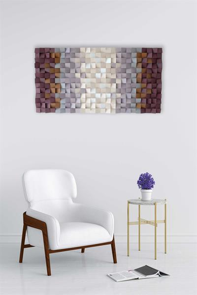 Flora Handmade Mosaic Wood Wall Art