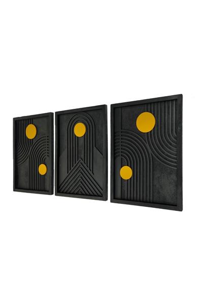 GeoSun Geometrik Ahşap Duvar Tablosu