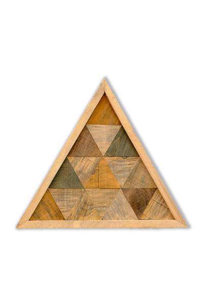 triAngle Rustic Handmade Triangle Wooden Wall Painting