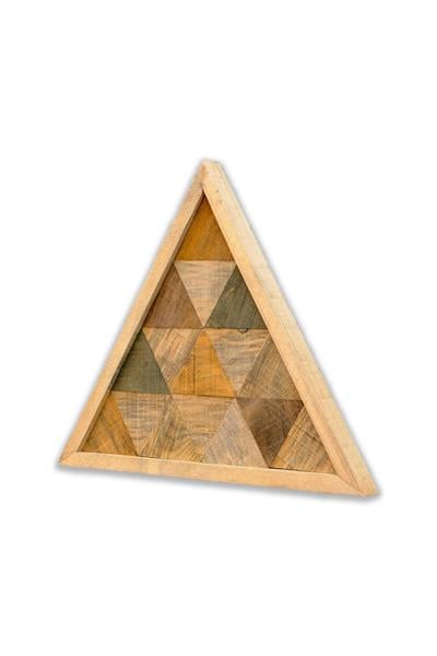 triAngle Rustic Handmade Triangle Wooden Wall Painting