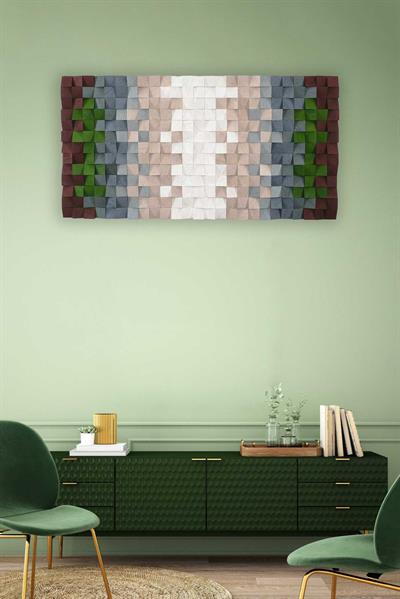 Uranüs Handmade Mosaic Wood Wall Art