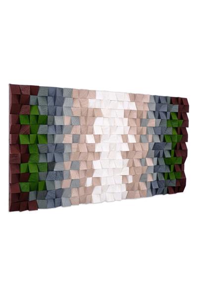 Uranüs Handmade Mosaic Wood Wall Art