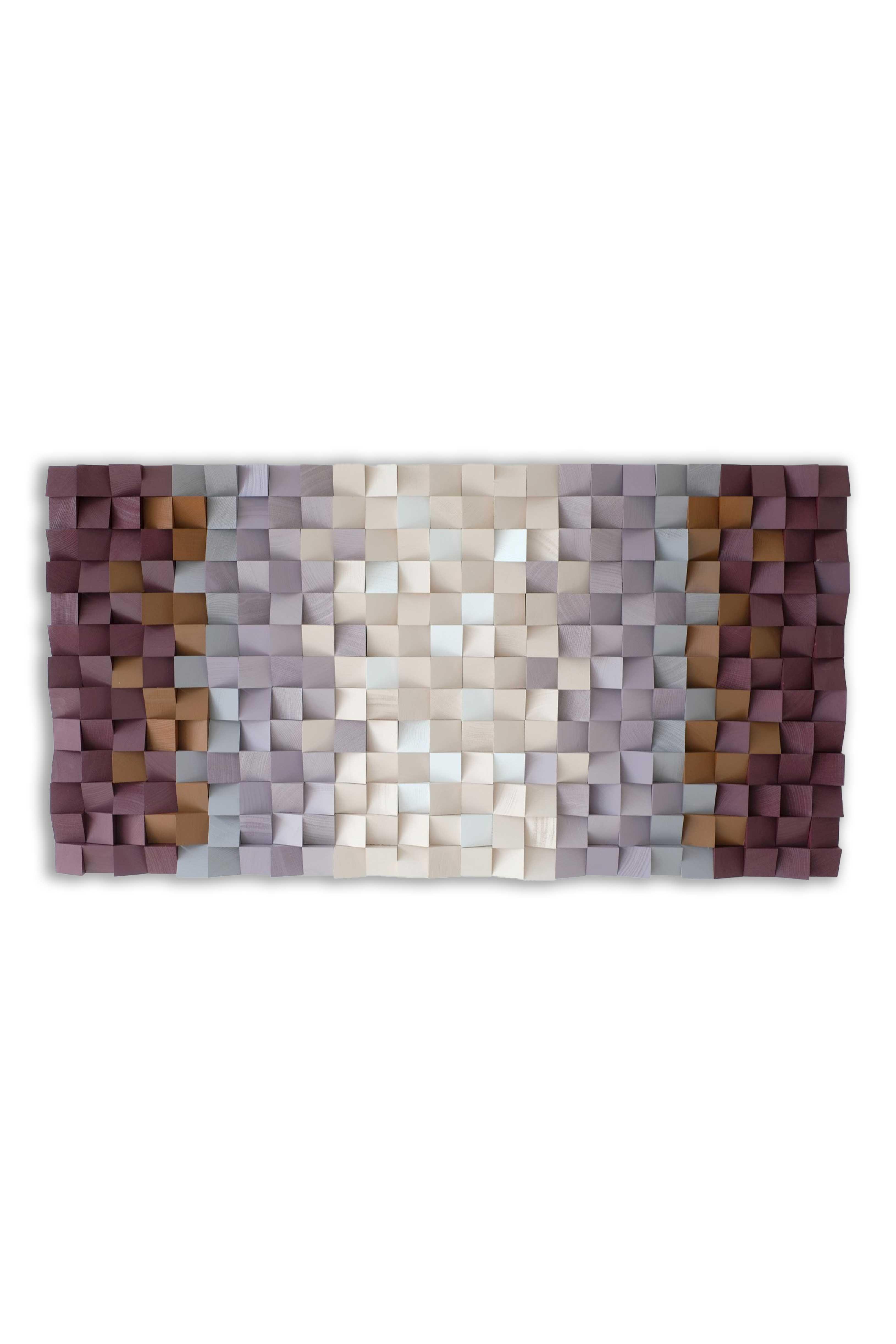 Flora Handmade Mosaic Wood Wall Art