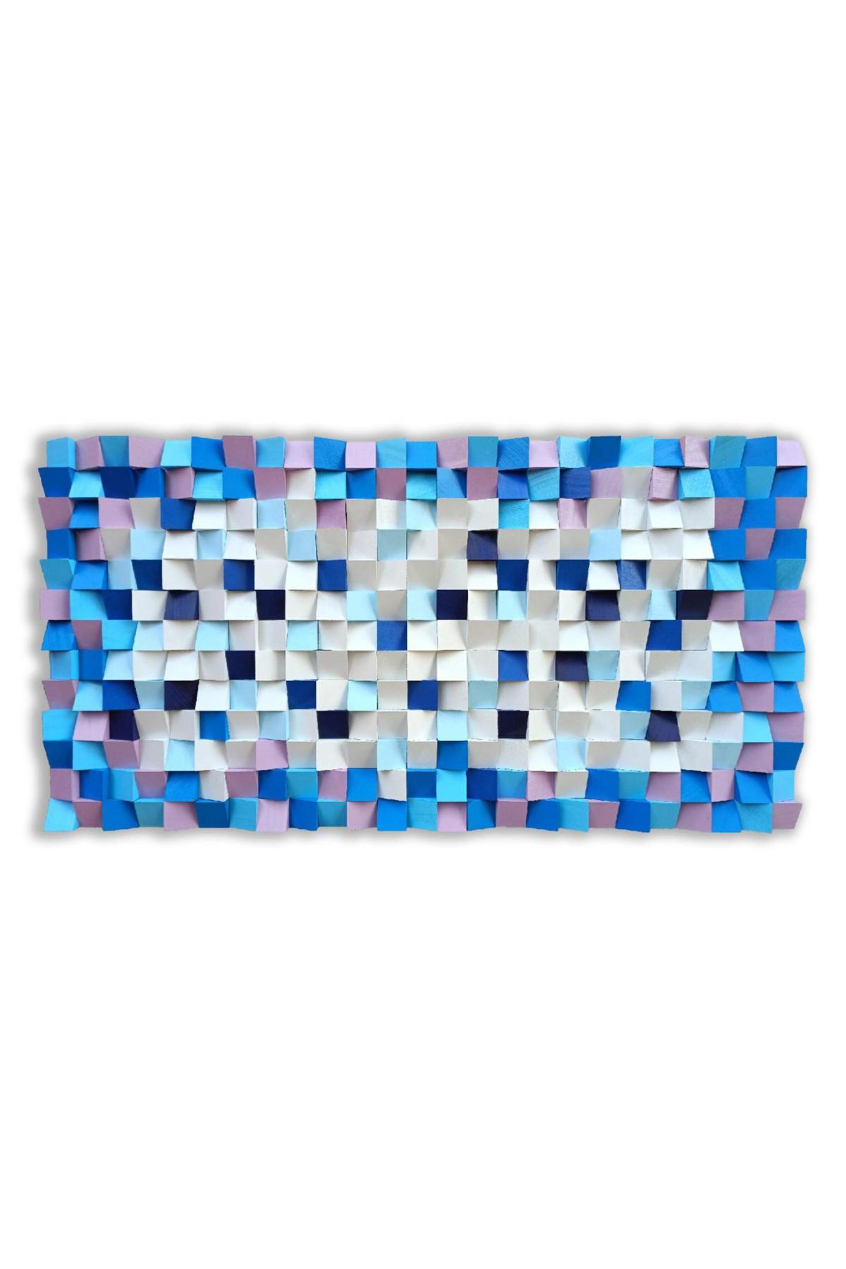 Neptün Handmade Mosaic Wood Wall Art