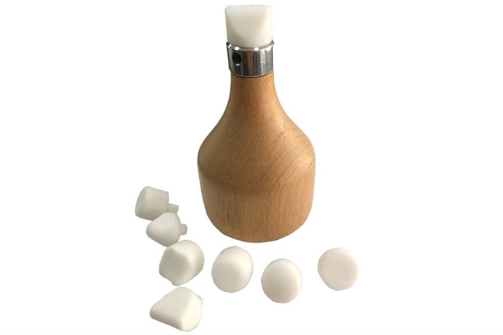 CTS-1931 Ahşap Tabanlı Şekillendirme Örsü+ 9 Delrin Örs