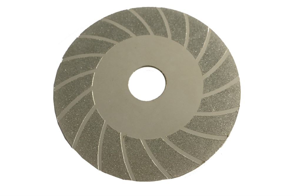 Elmas Disk-10 cm Çap-Gri-Dalgalı