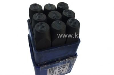 Rakam Damga Seti 0-9   8 mm-Plastik Kutu