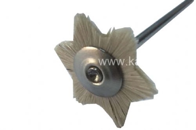 MSHS78W6A Mandrenli Beyaz Keçi Kılı Yıldız Fırça 2,1 cm