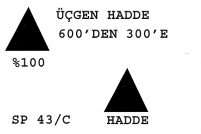 SP 43/C Üçgen Hadde  600-300